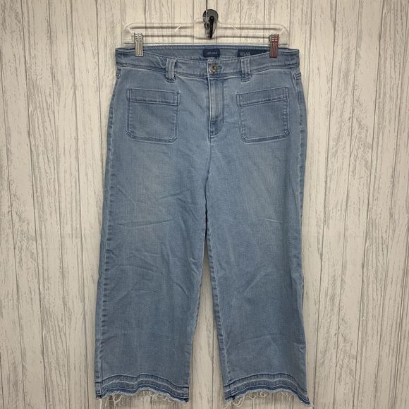 Womens Size 8P J Jill High rise Full Leg Crop Jeans EUC - Picture 1 of 4